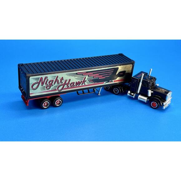 Majorette France Kenworth 604 NIGHT HAWK Semi Truck Trailer Vintage HO Scale - Picture 16 of 16
